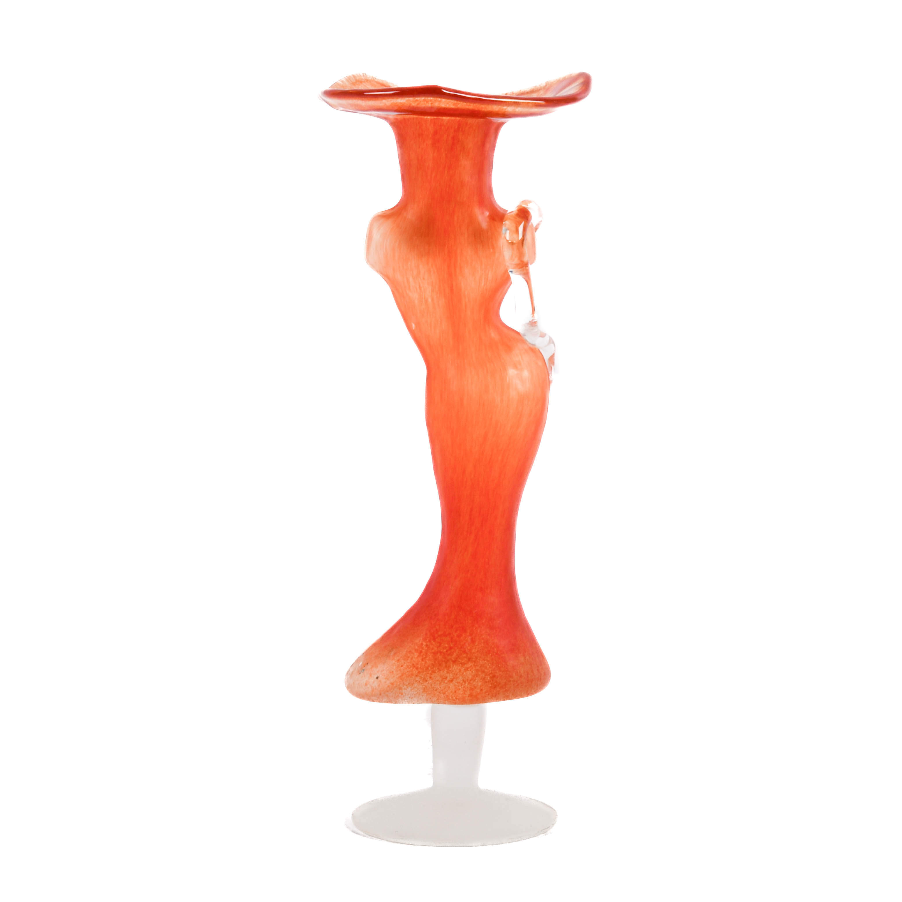 Woman's Torso Glass Vase Attributed to Elena Graure Manta-11