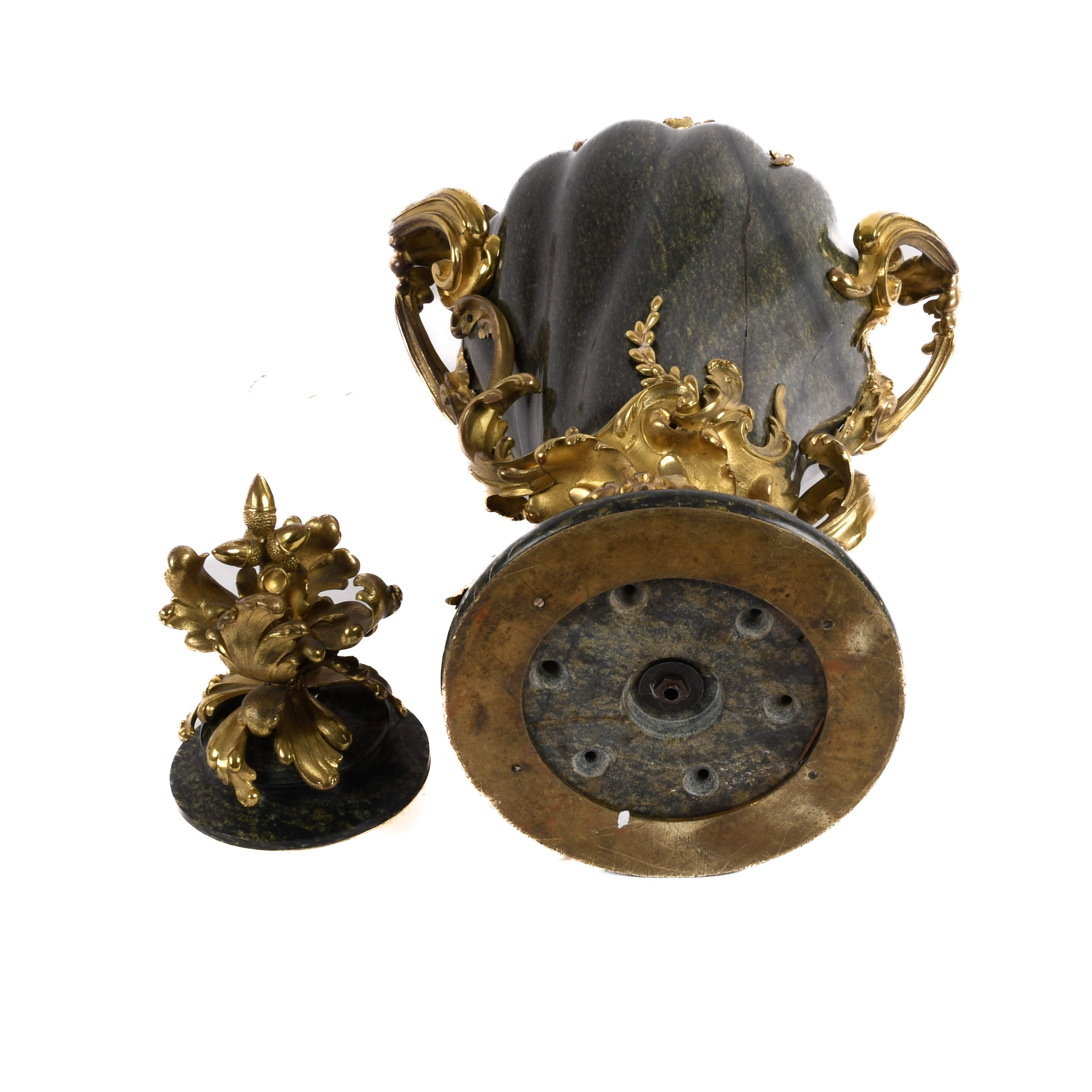 Antique Ormolu and Marble Urn-8