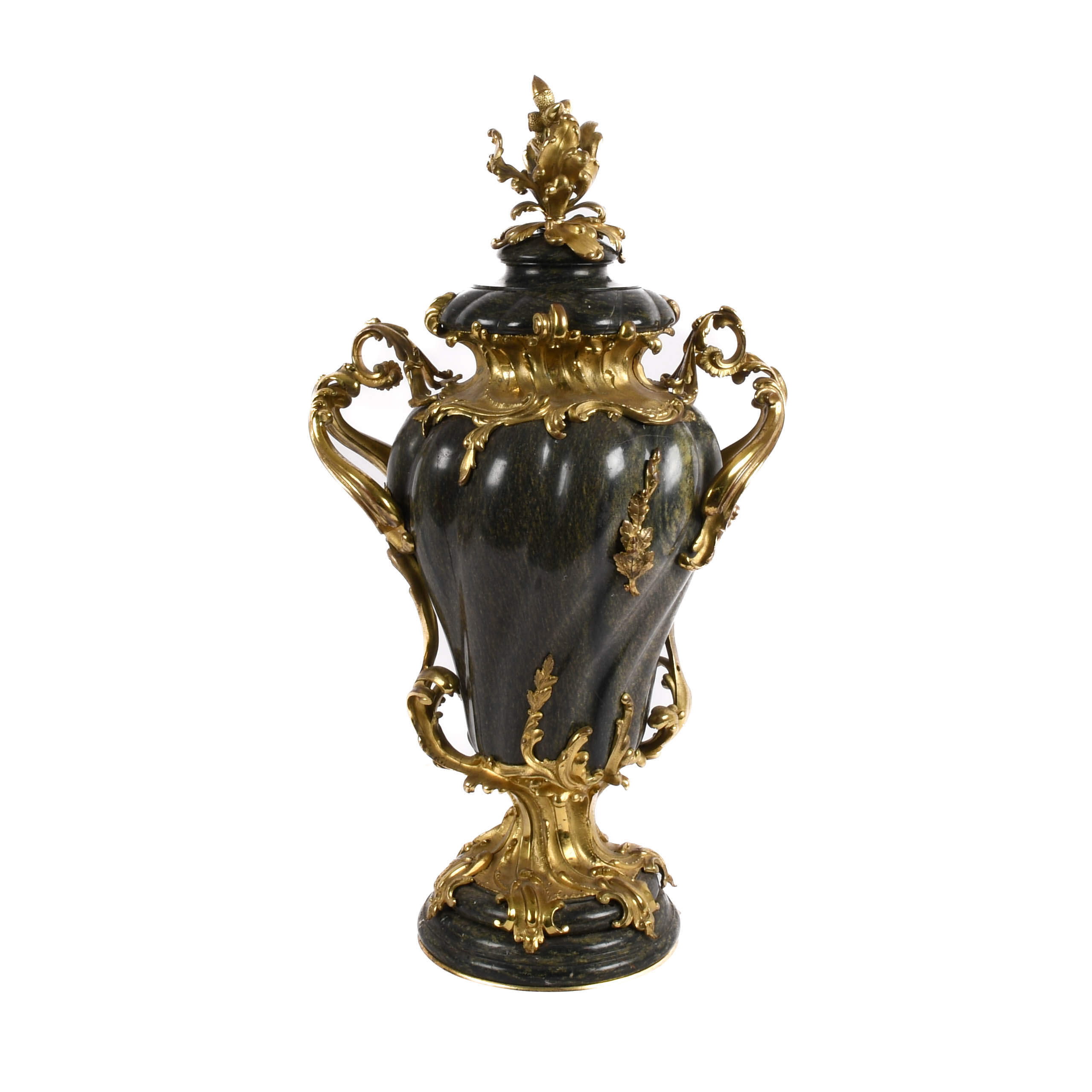 Antique Ormolu and Marble Urn-1