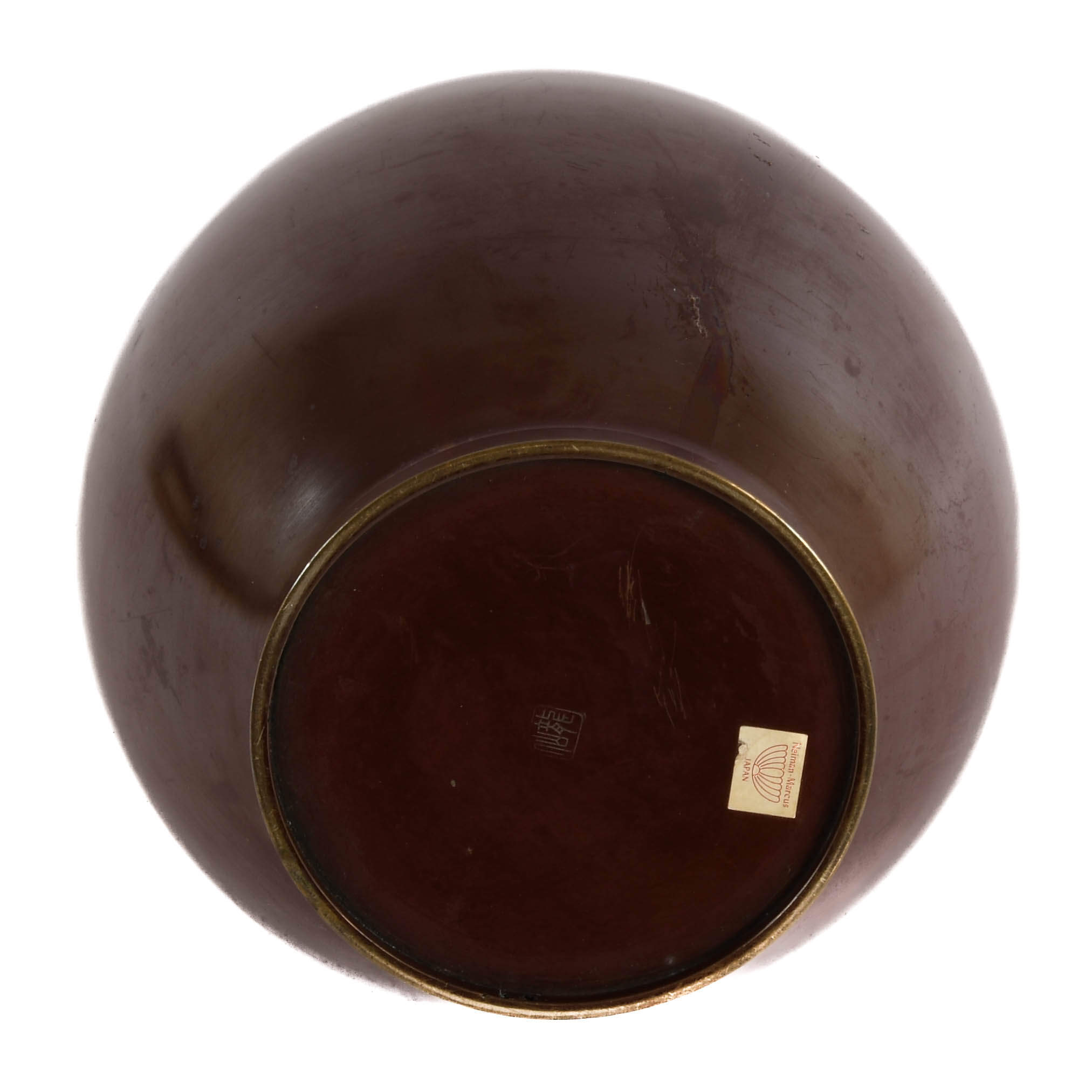 Neiman-Marcus Chinese Bronze Vase with Figural Handles-6