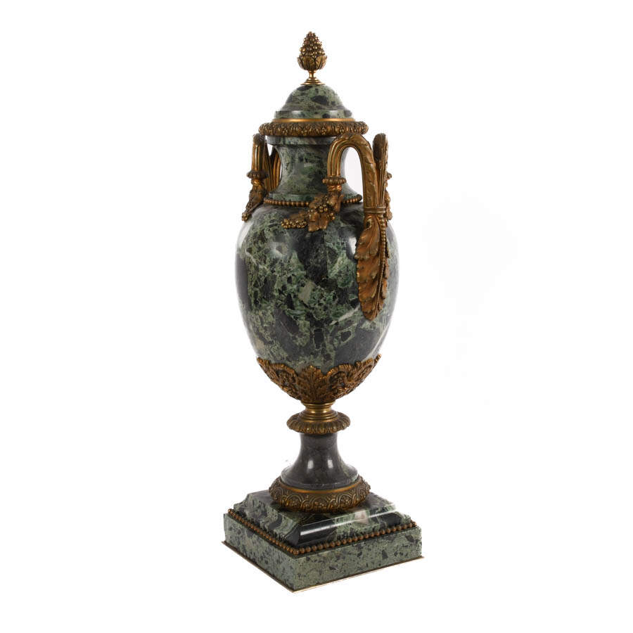 Bronze and Marble Urn-5