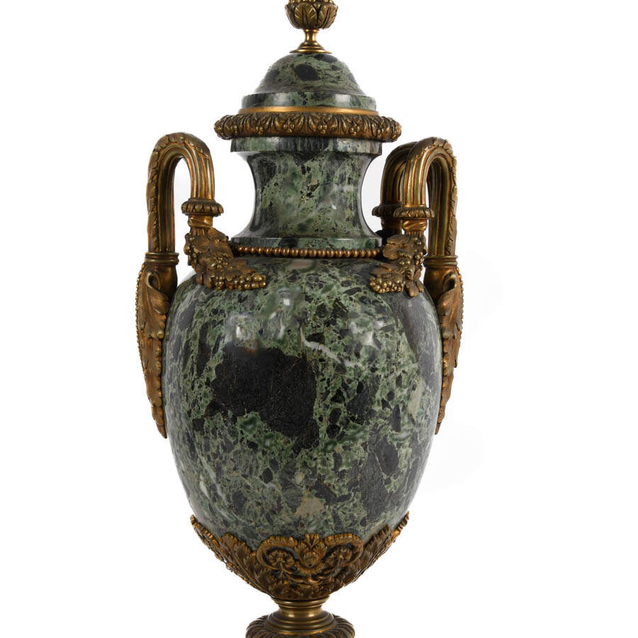 Bronze and Marble Urn-3