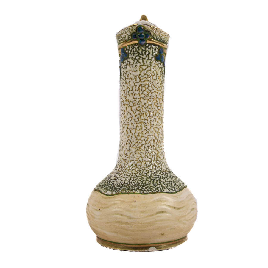 Art Nouveau Amphora Gilt Pottery Vase Attributed to Julius Dressler-6