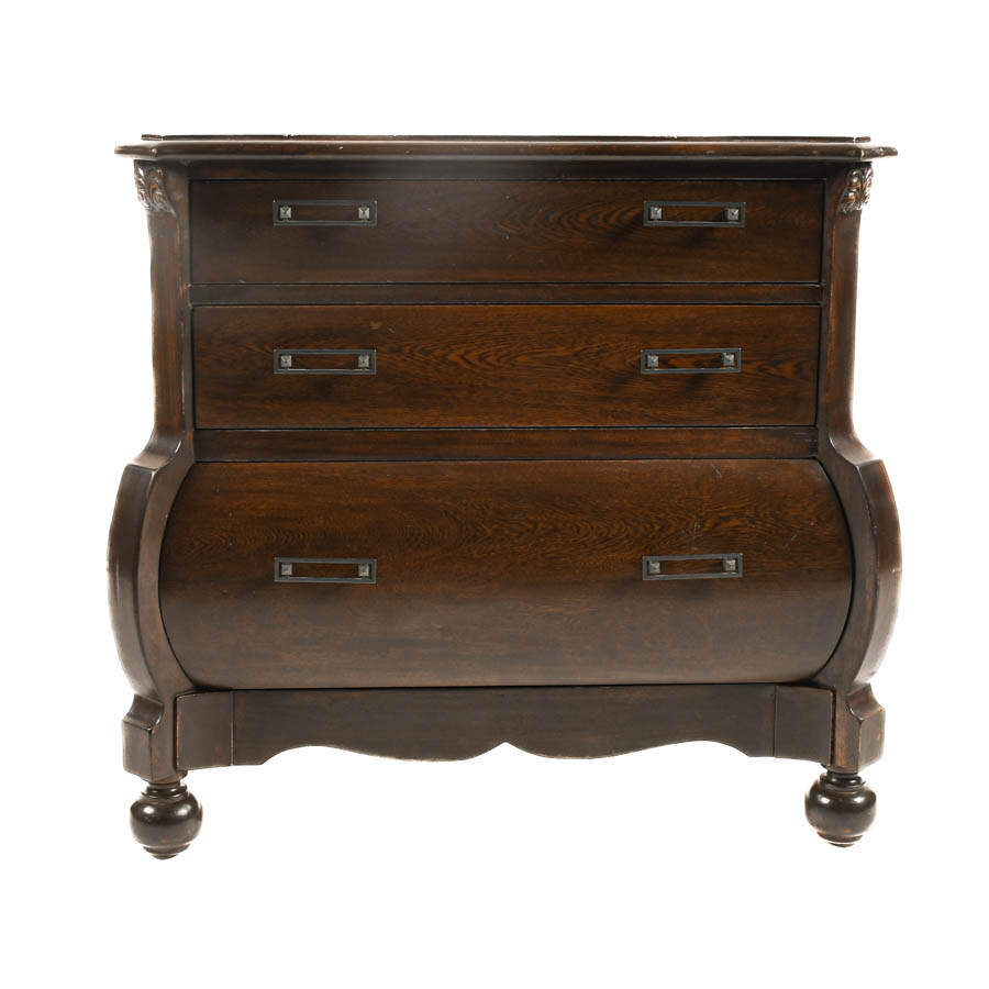 Ralph Lauren Bombe Three Drawer Nightstand-1