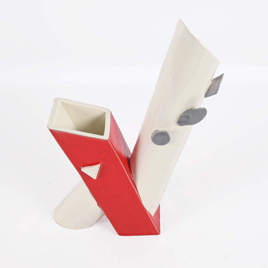 Signed Ultra-Modern Studio Pottery Vase-3
