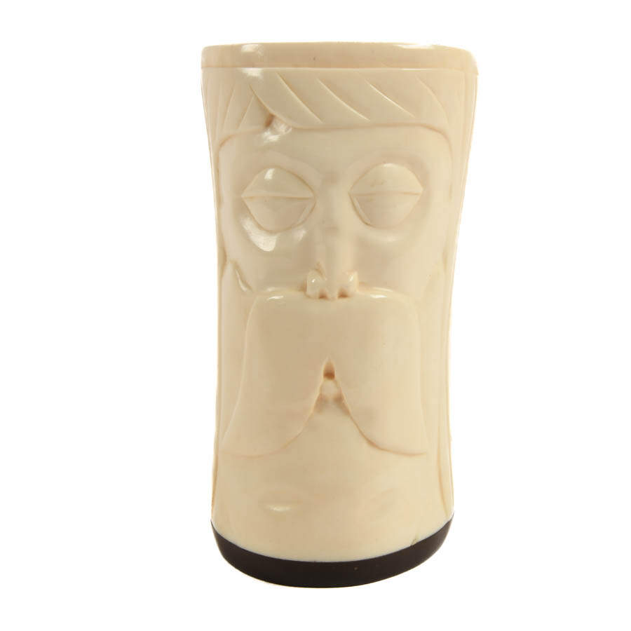 Figural Carved Bone Cup-1