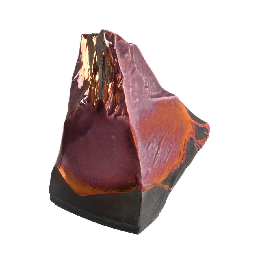 Tony Evans Mid-Century Modern Abstract Raku Vase-4