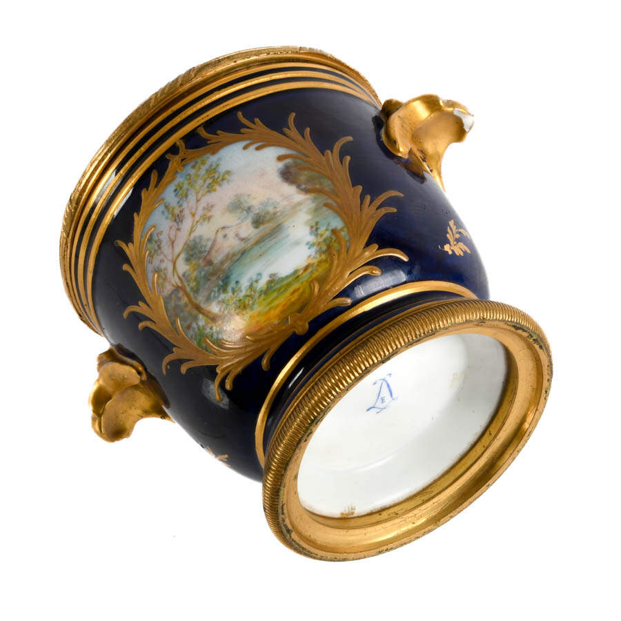 Antique Sèvres Hand-Painted Cache Pot-7