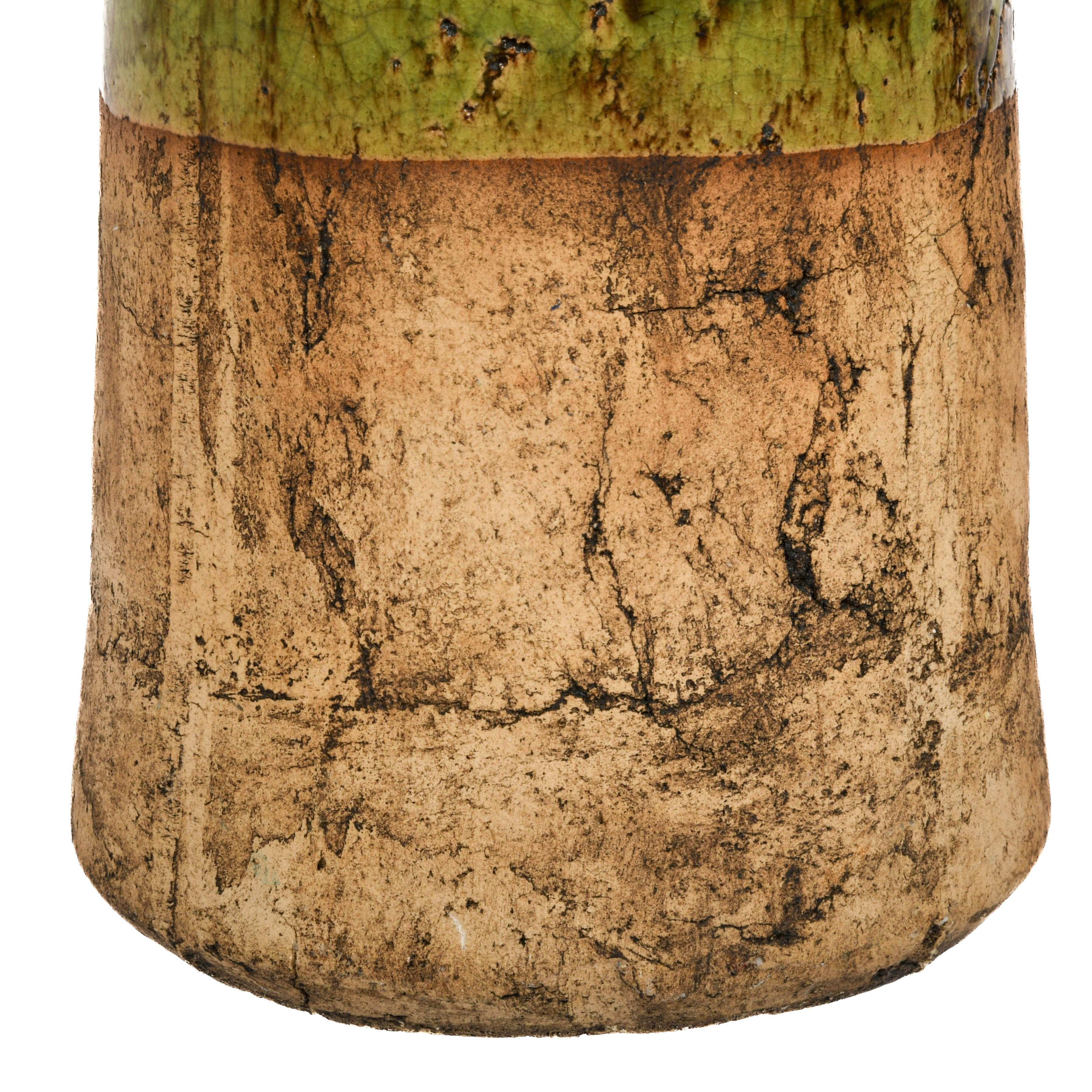 Majolica Double Handle Drip Vase-3