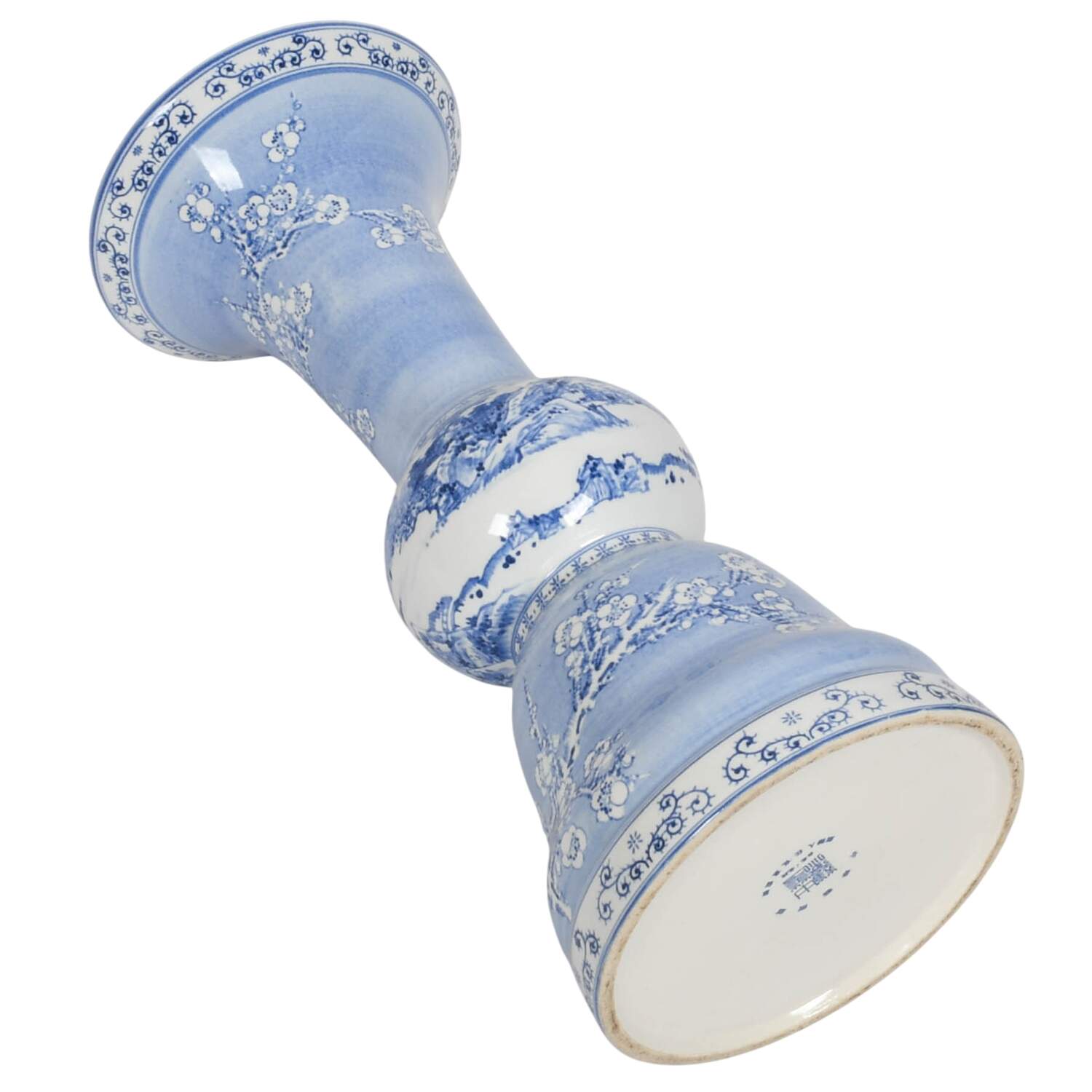 Chinese Blue and White Porcelain Beaker Vase-7