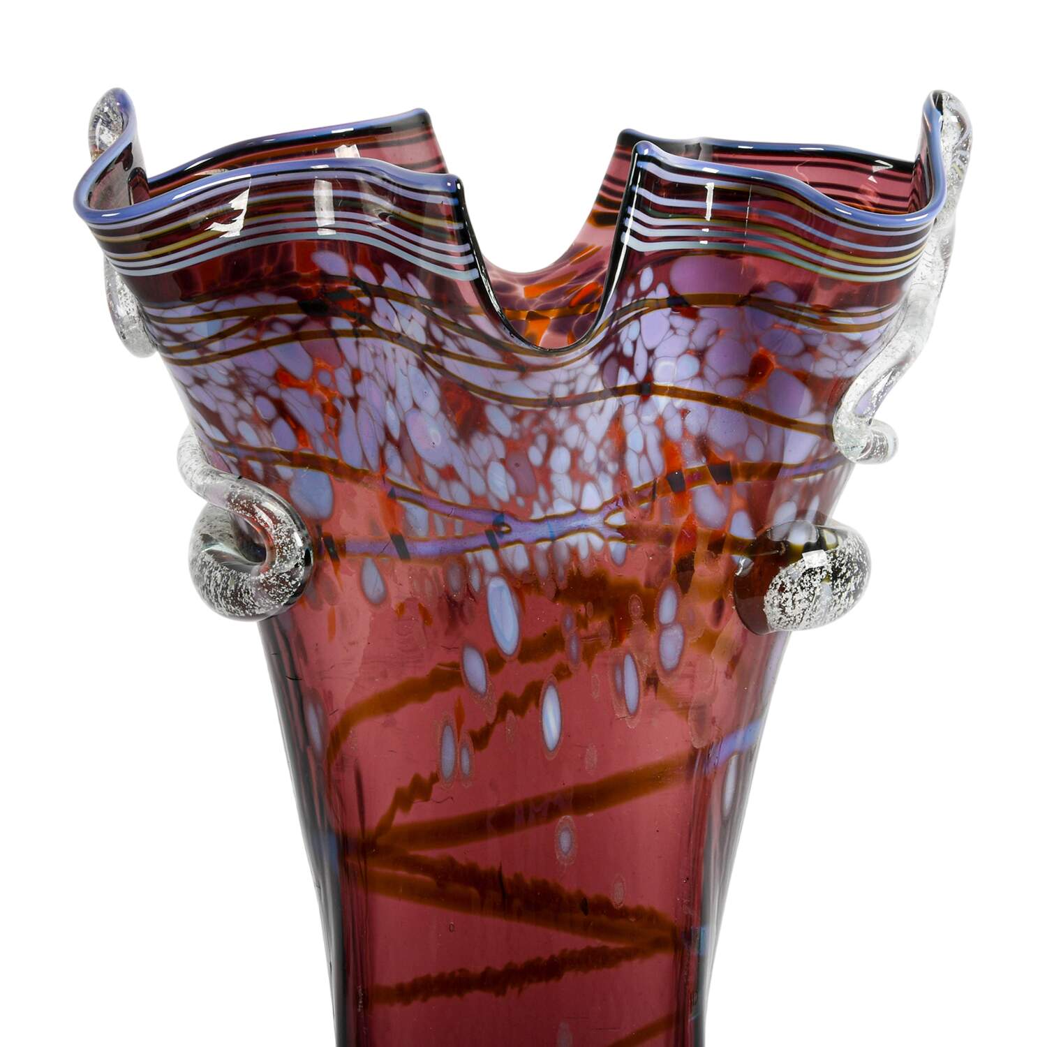 Mensch Art Glass Handkerchief Vase-2