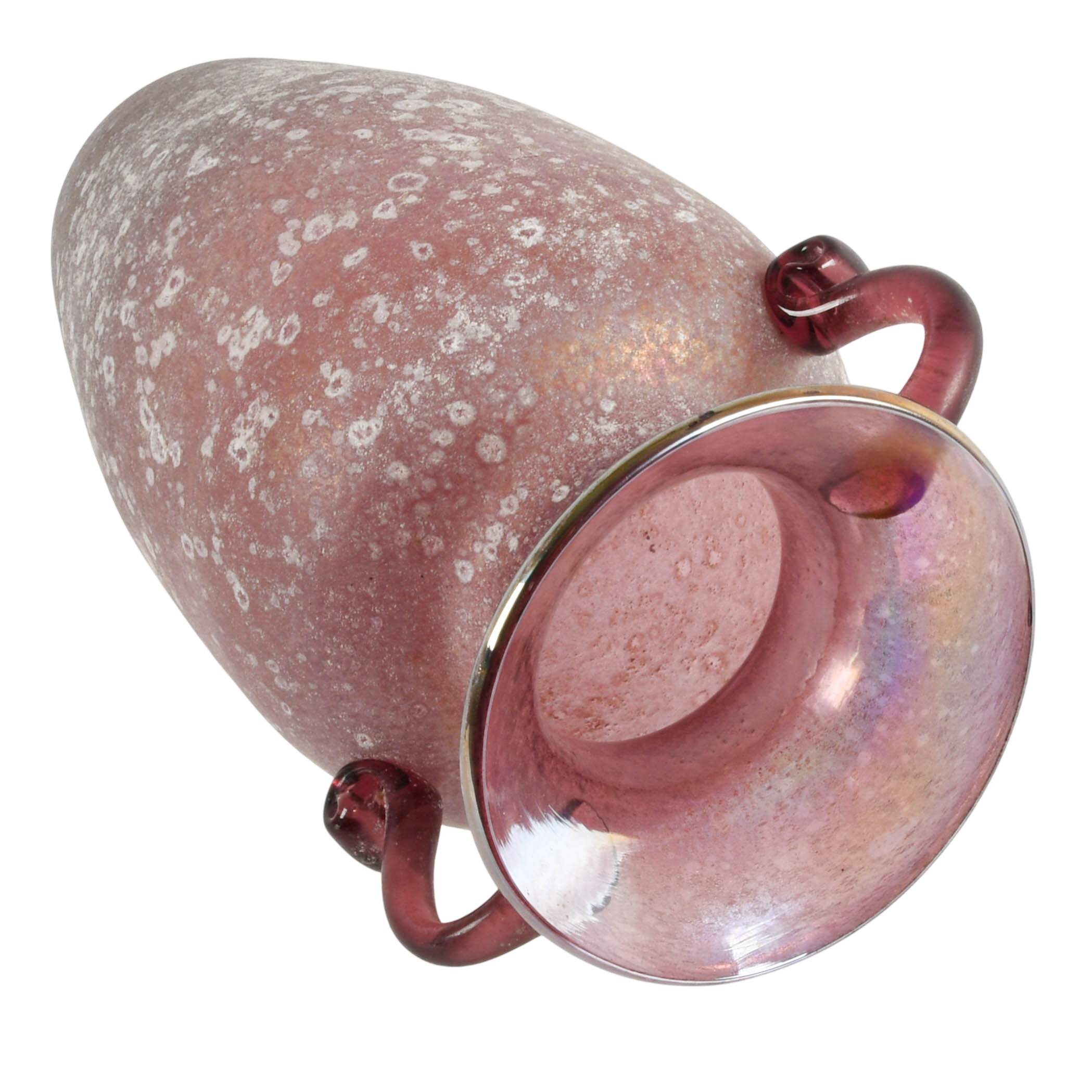 Italian Murano Scavo Finish Roman Style Amphora Vase-5