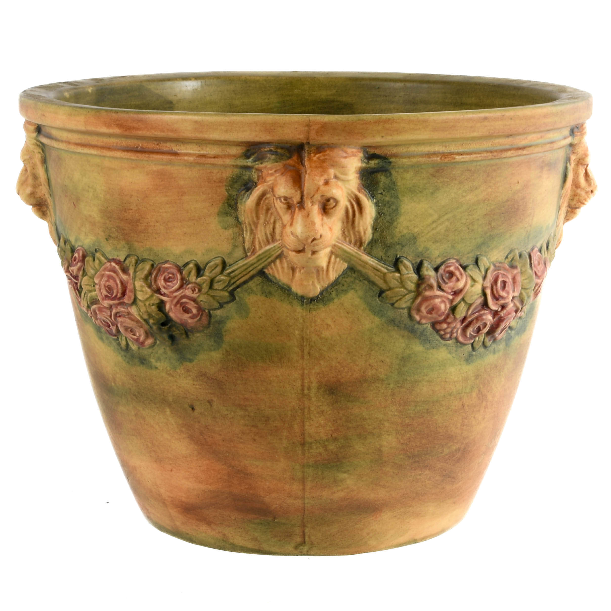 Weller Woodcraft Lions and Swags Jardinière-2