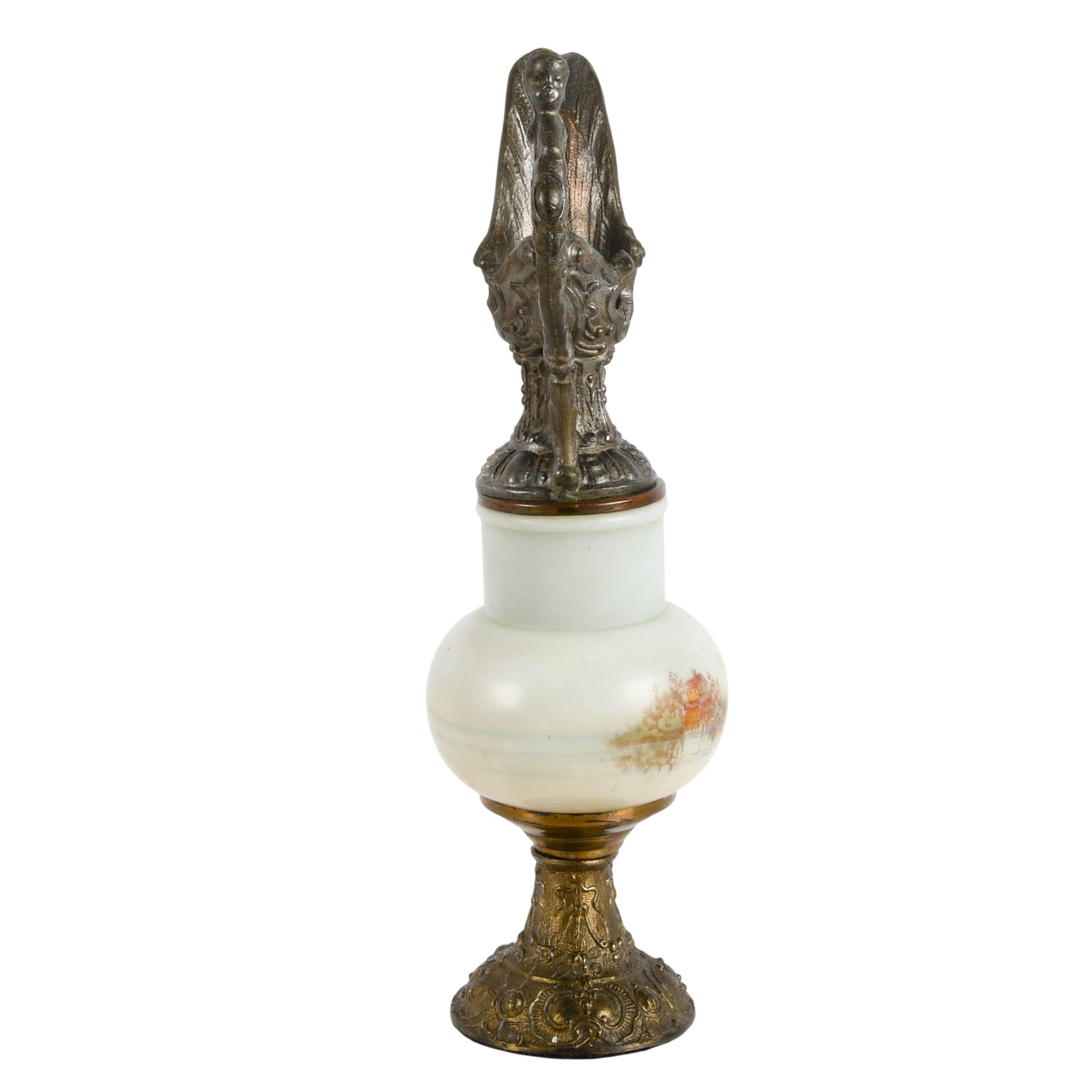 Antique Victorian Hand Decorated Wavecrest Mantle Ewer-4