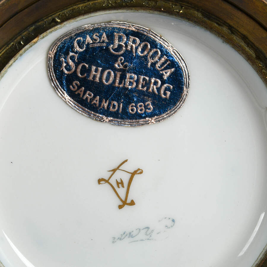 Pair of Broqua & Scholberg Sèvres Style Cylindrical Vases-5