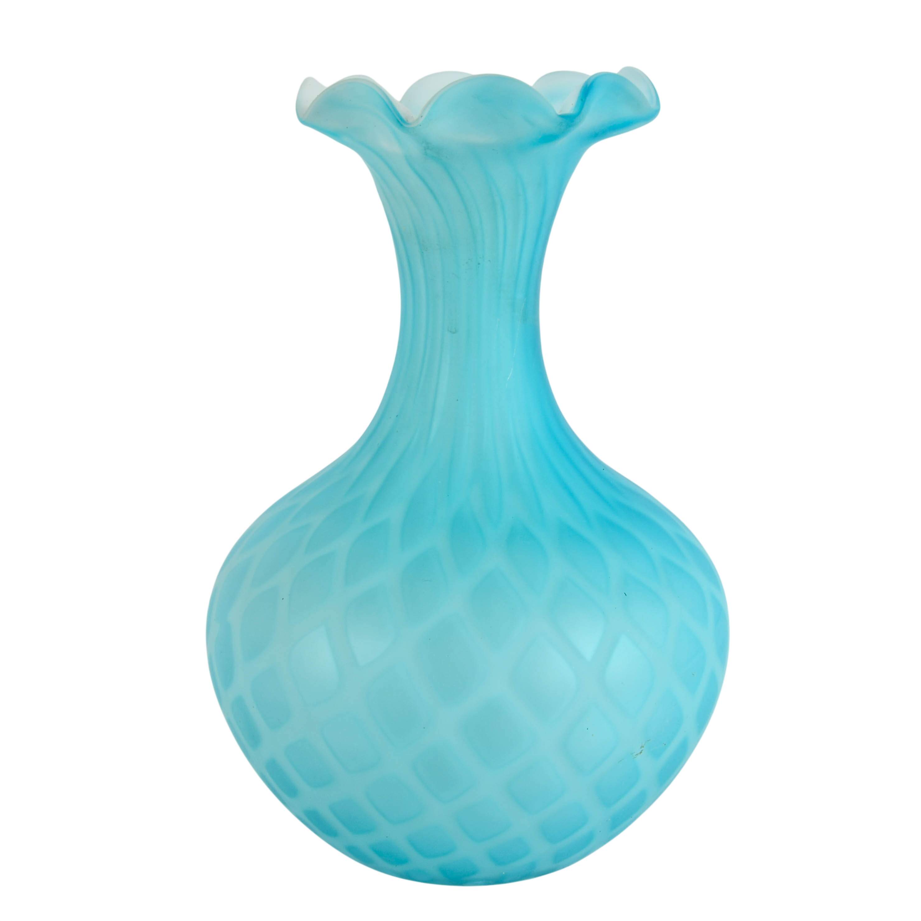 Grouping of Three Sizes of Glass Vases-6