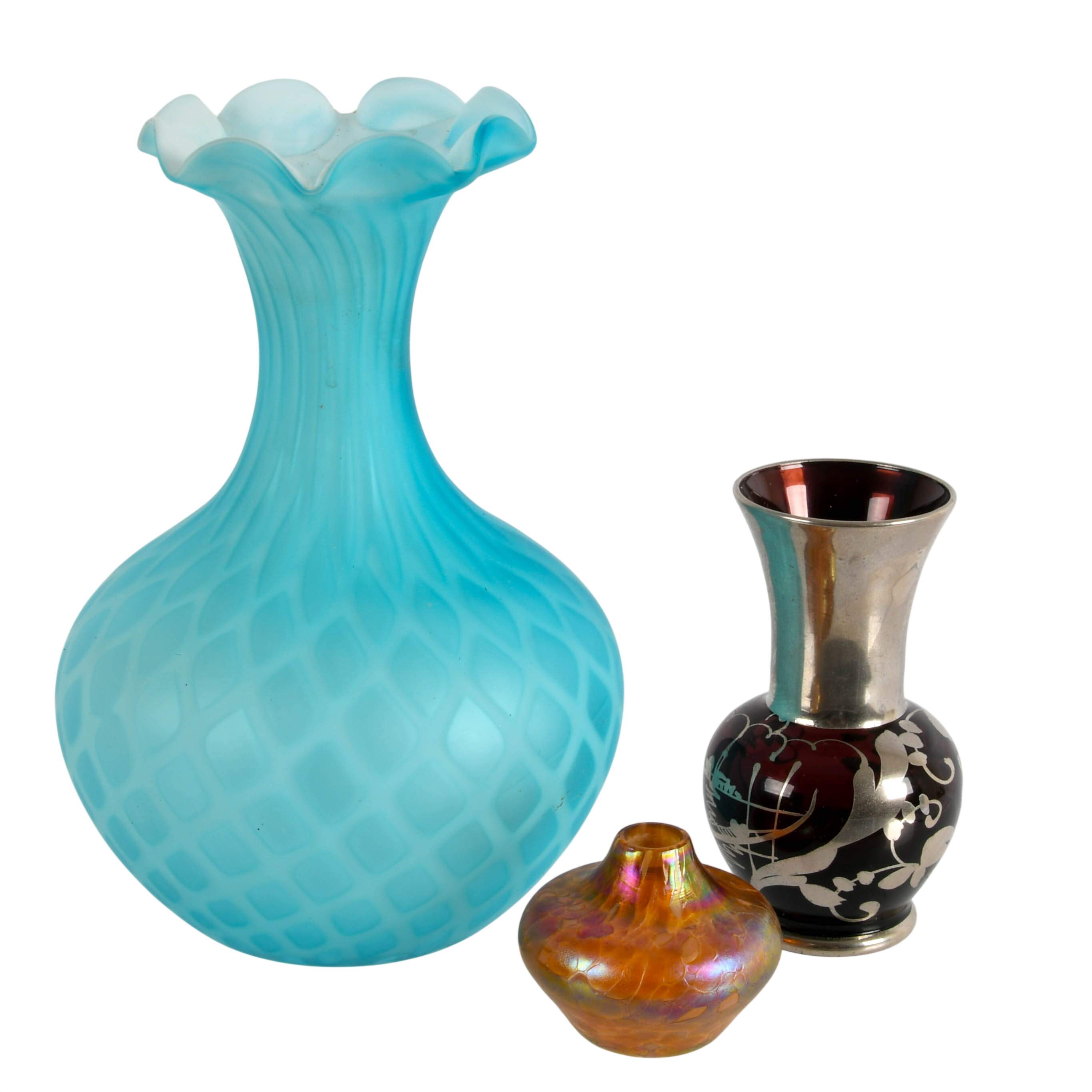 Grouping of Three Sizes of Glass Vases-2