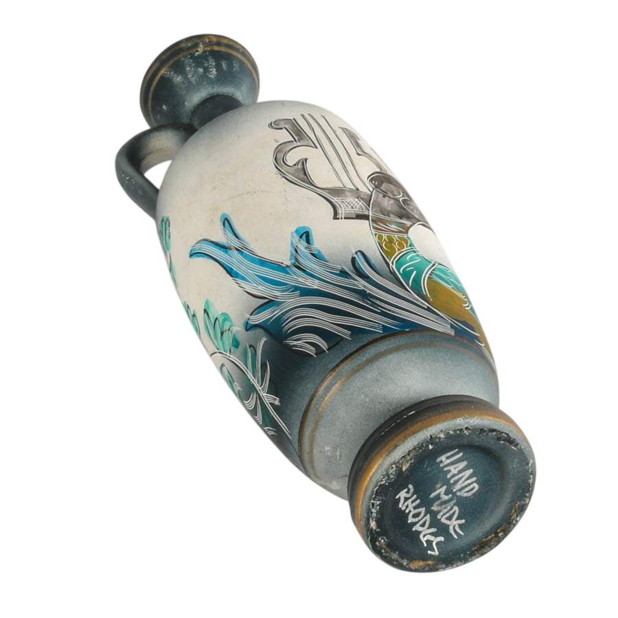 Hand-Painted Greek Pottery Vase-10