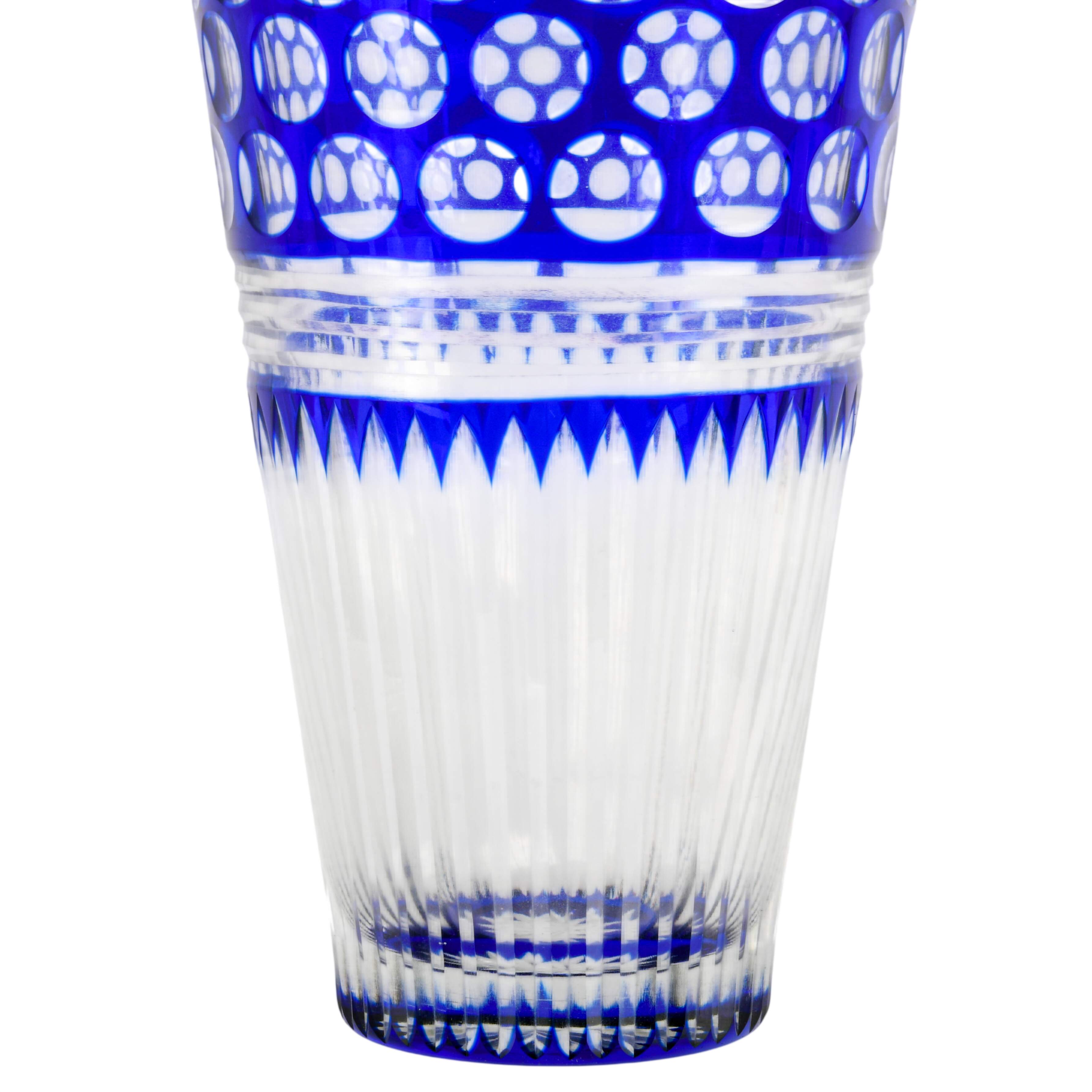Cobalt Cut-to-Clear Vase-3