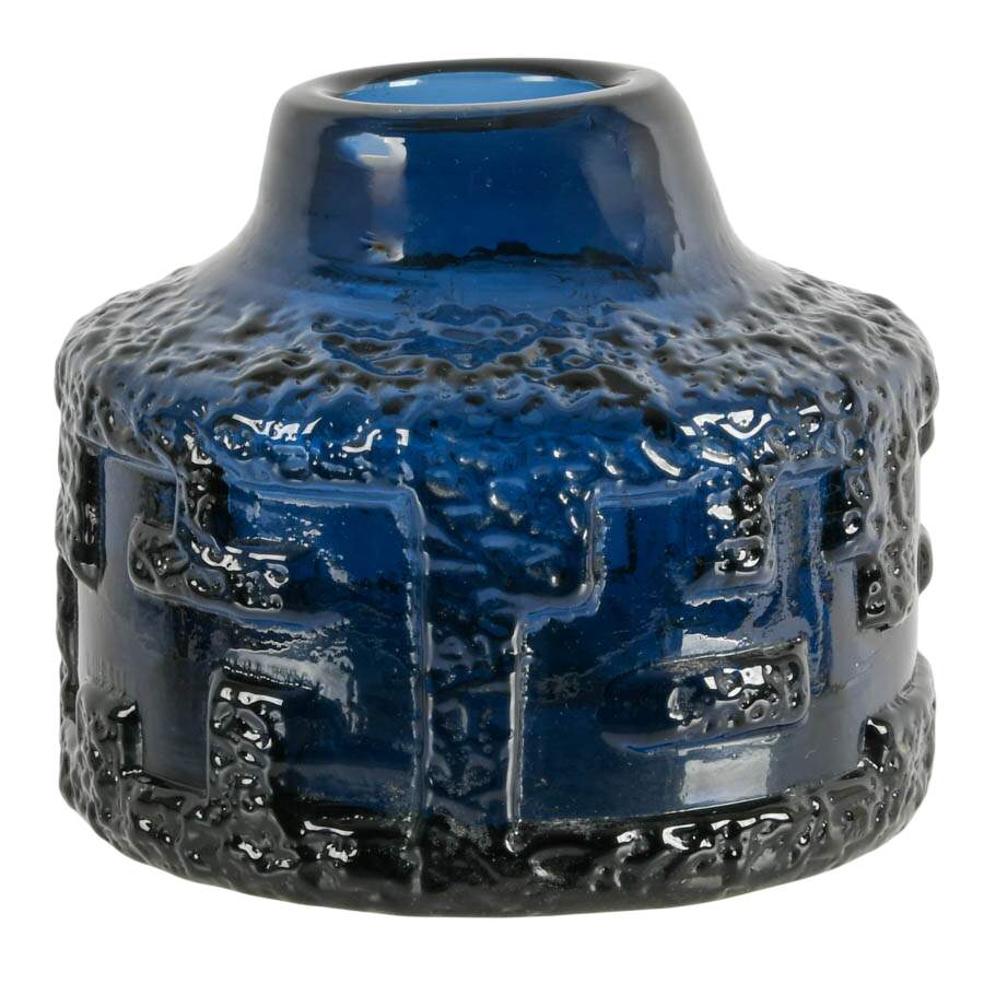 Ruda Sweden Mid-Century Cobalt Art Glass Vase-1