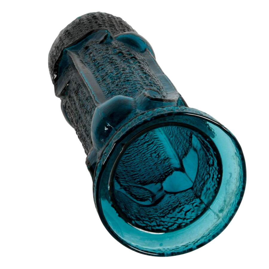 Stelvia Antigua Italian Mid-Century Blue Glass Vessel-5