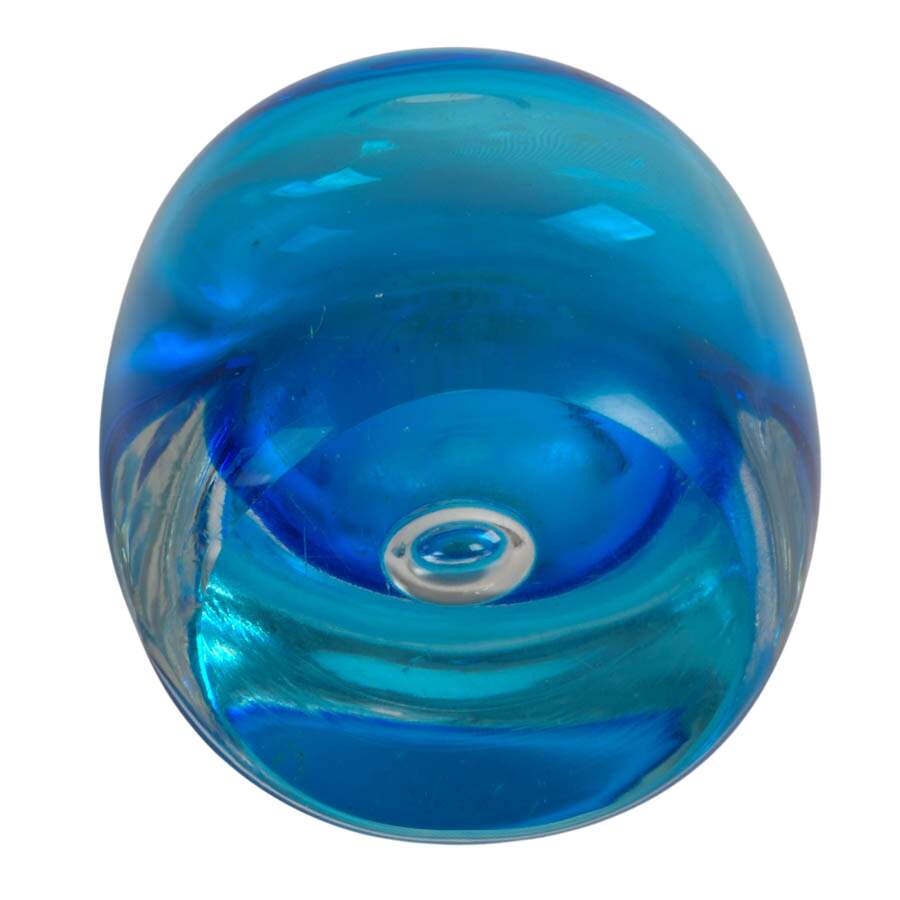 Four Blue Glass Vases-6