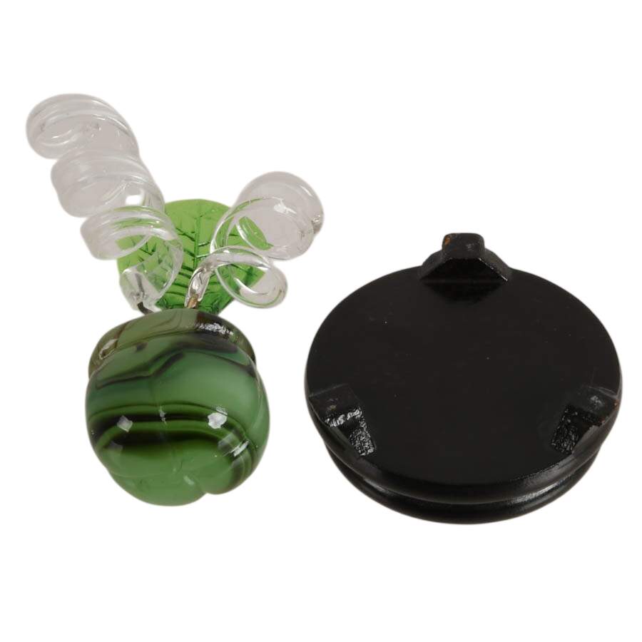 Victorian Flowers Glass in Miniature Vase-6