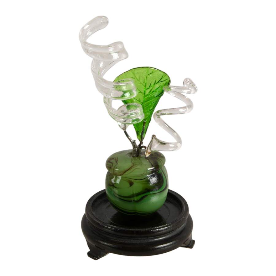 Victorian Flowers Glass in Miniature Vase-5