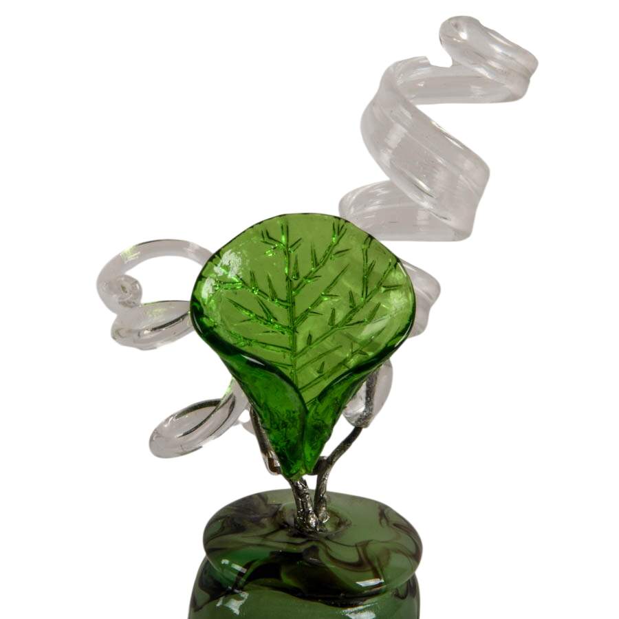 Victorian Flowers Glass in Miniature Vase-3