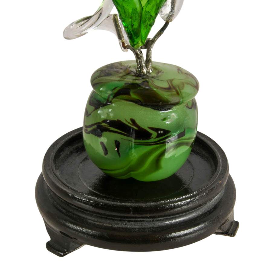 Victorian Flowers Glass in Miniature Vase-2