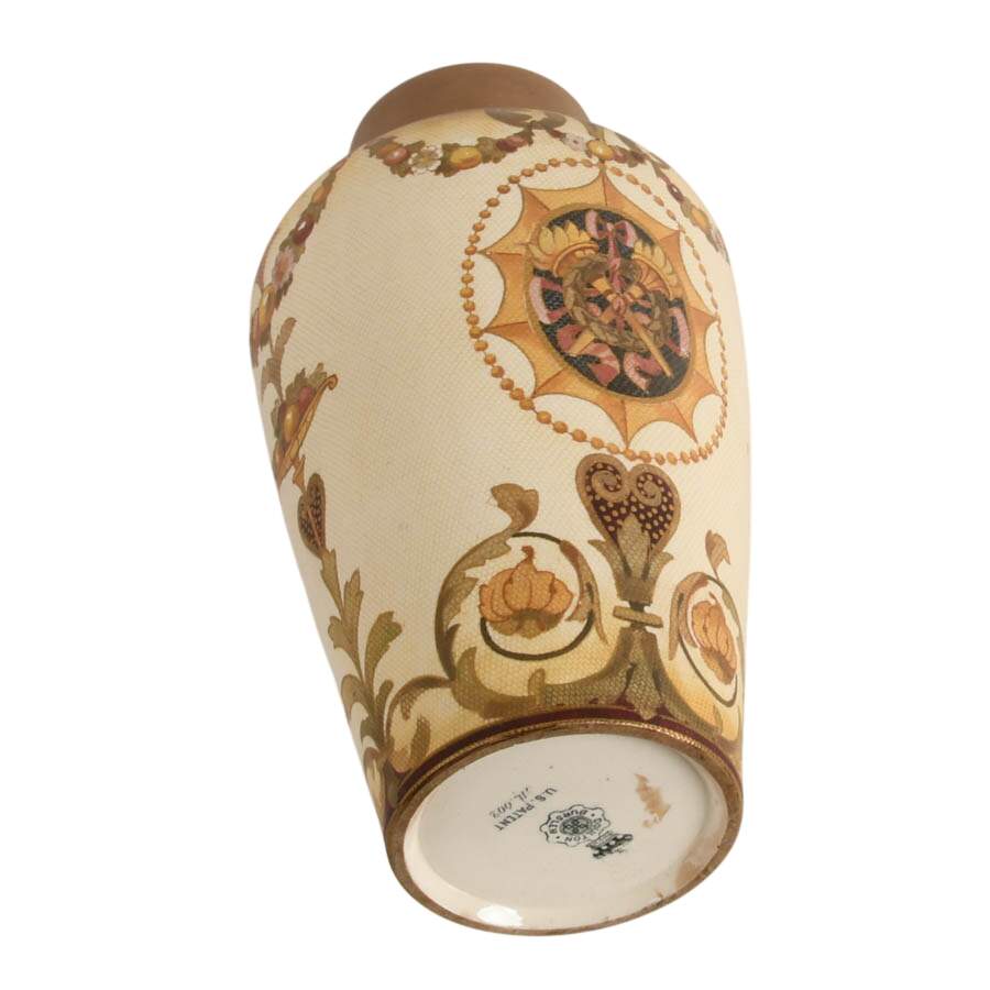 Antique Royal Doulton Lambeth Slater's Patent Ceramic Vase-7