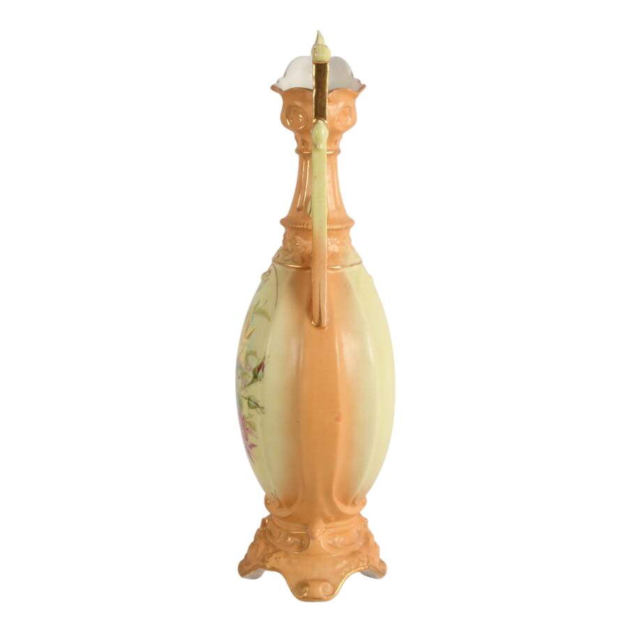 Austrian Royal Wettina Robert Hanke Hand-Painted Amphora Ewer Vase-5