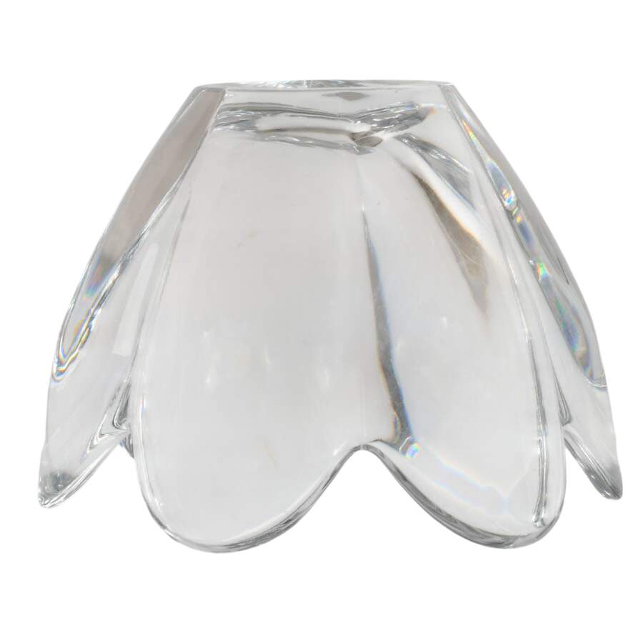 Flower Shaped Lead Crystal Vase After Orrefors-4