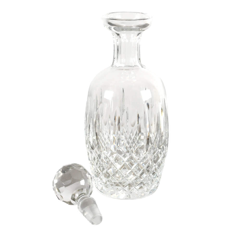 Cut Crystal Liquor Decanter with Prism Stopper-3