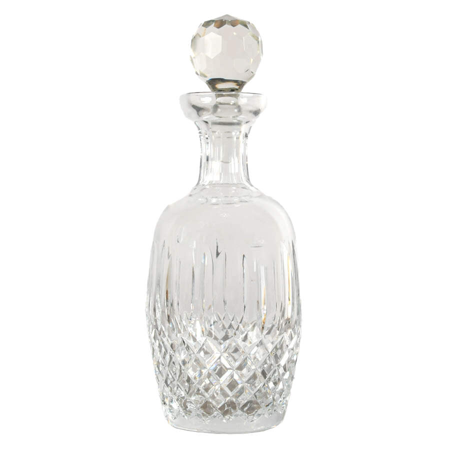 Cut Crystal Liquor Decanter with Prism Stopper-2