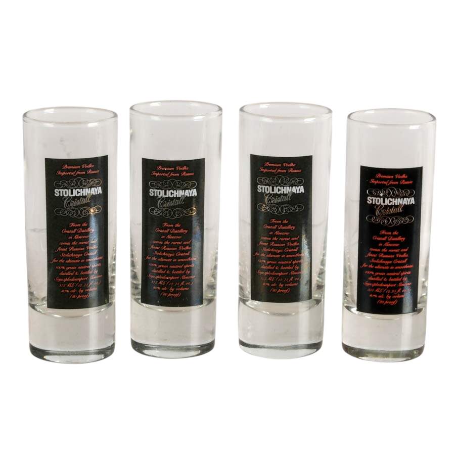Stimas Decanter Set with Stolichnaya Vodka Shot Glasses-5