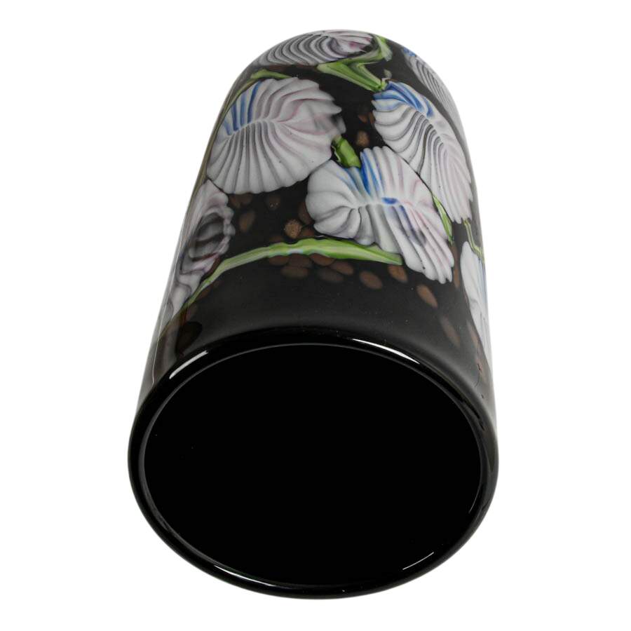 Floral Studio Art Glass Vase in the Style of Murano-3