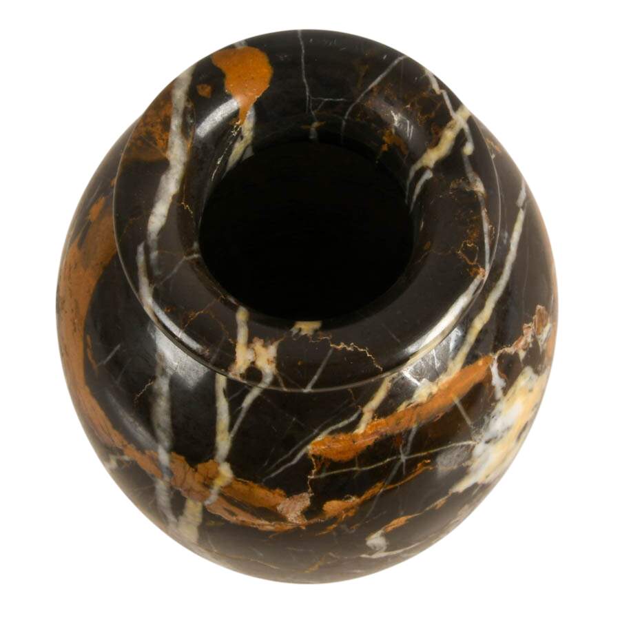 Black Portoro Marble Vase-5