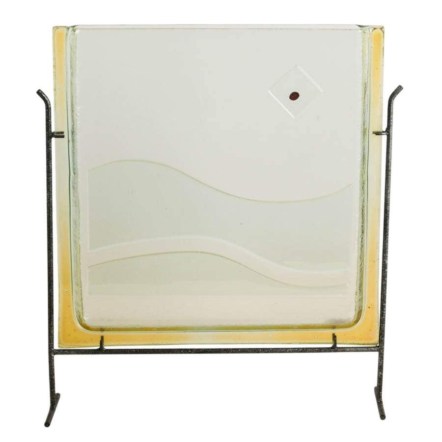 Minimalist Hand-Blown Narrow Mexican Glass Vase-1