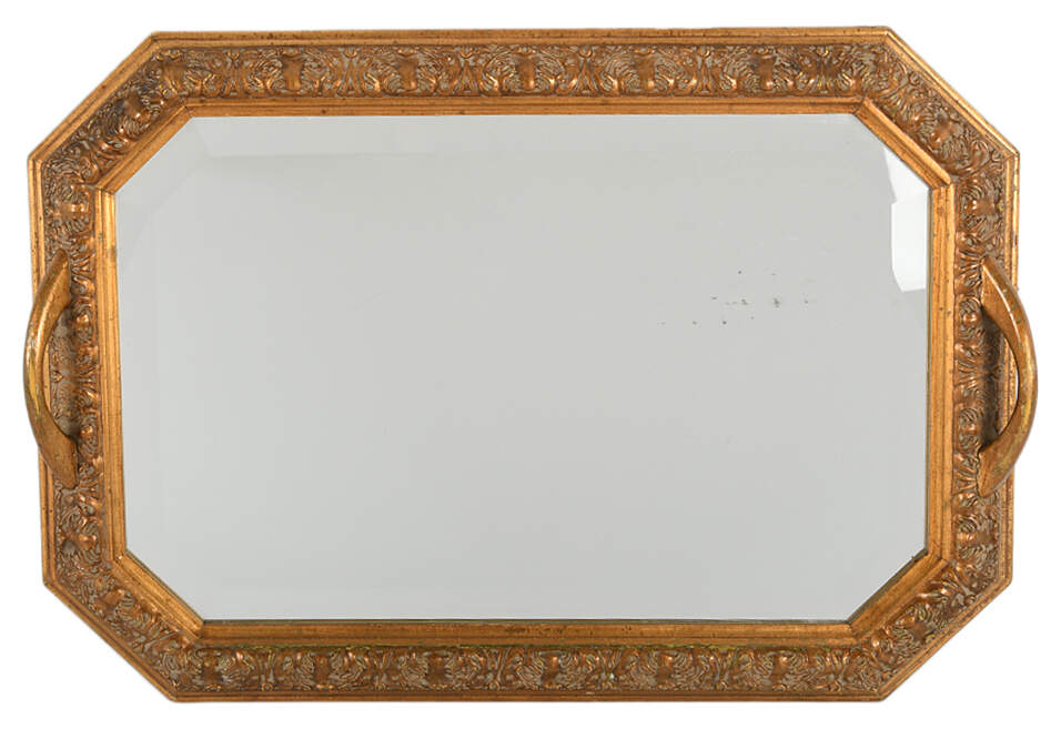 Ornate Italian Gilt Dresser Tray-1