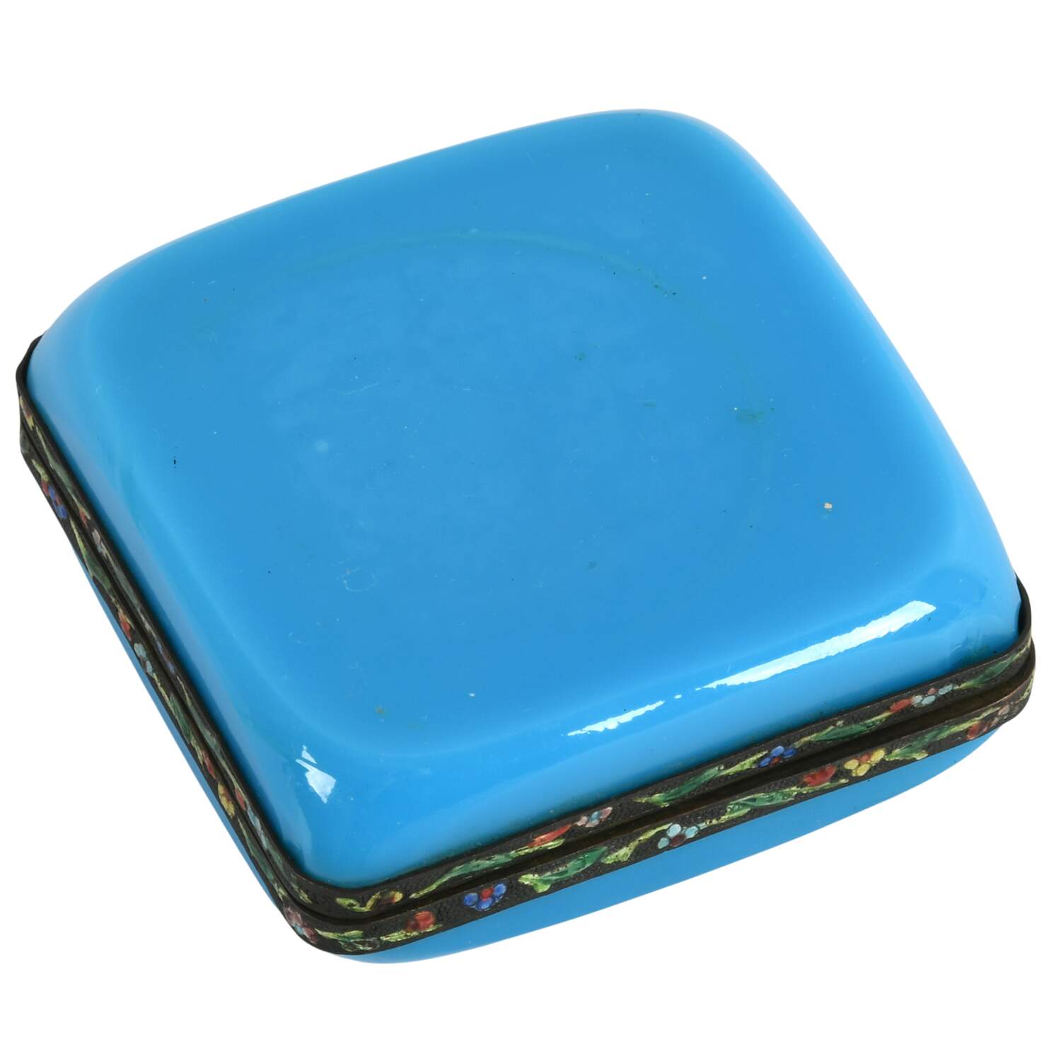Antique Chinese Peking Glass and Cloisonné Box-6