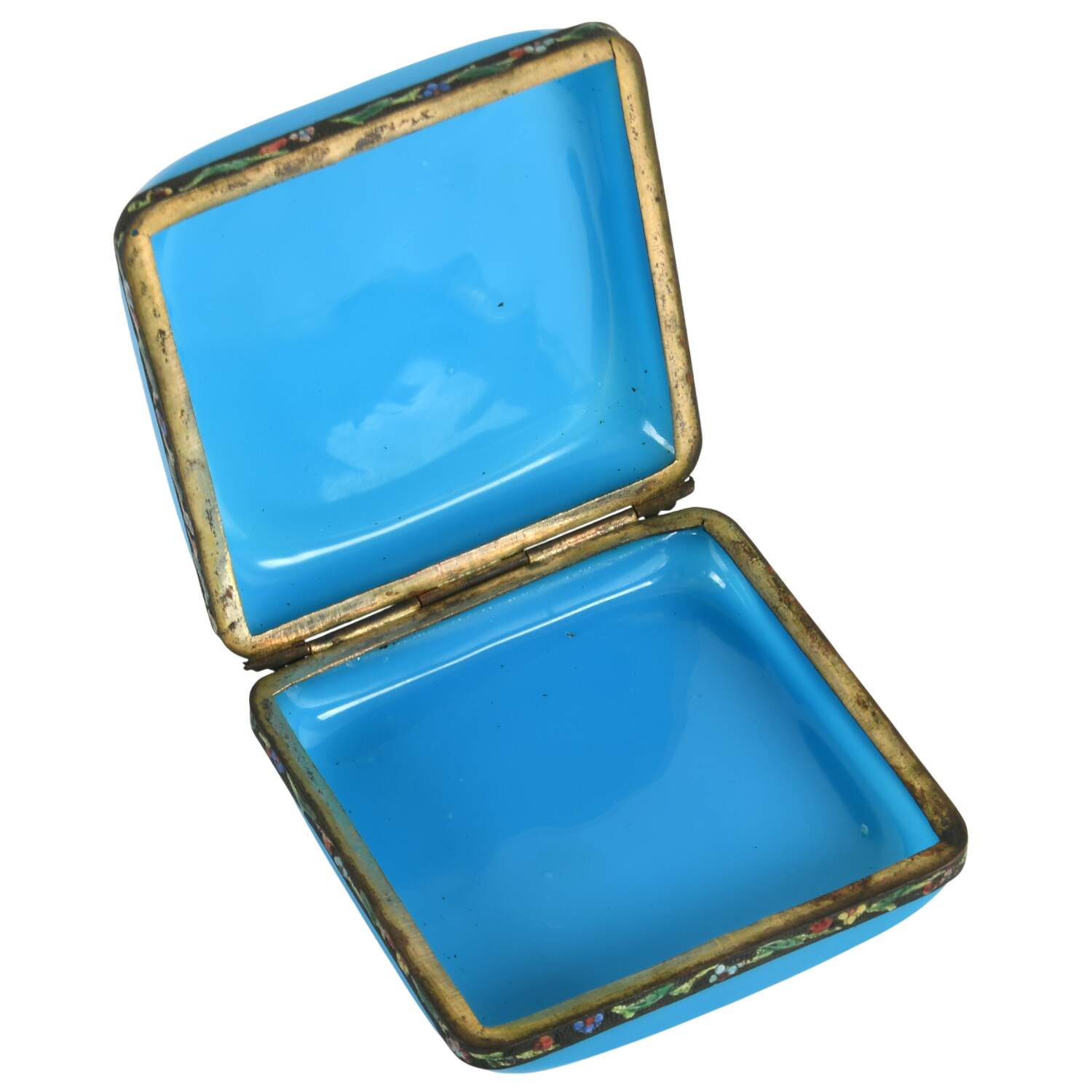 Antique Chinese Peking Glass and Cloisonné Box-5