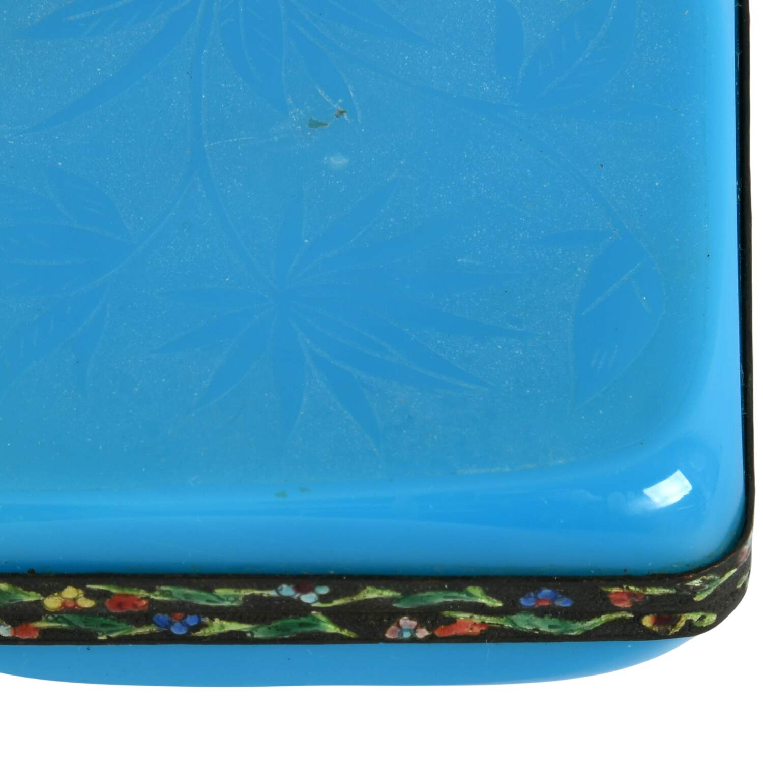 Antique Chinese Peking Glass and Cloisonné Box-3