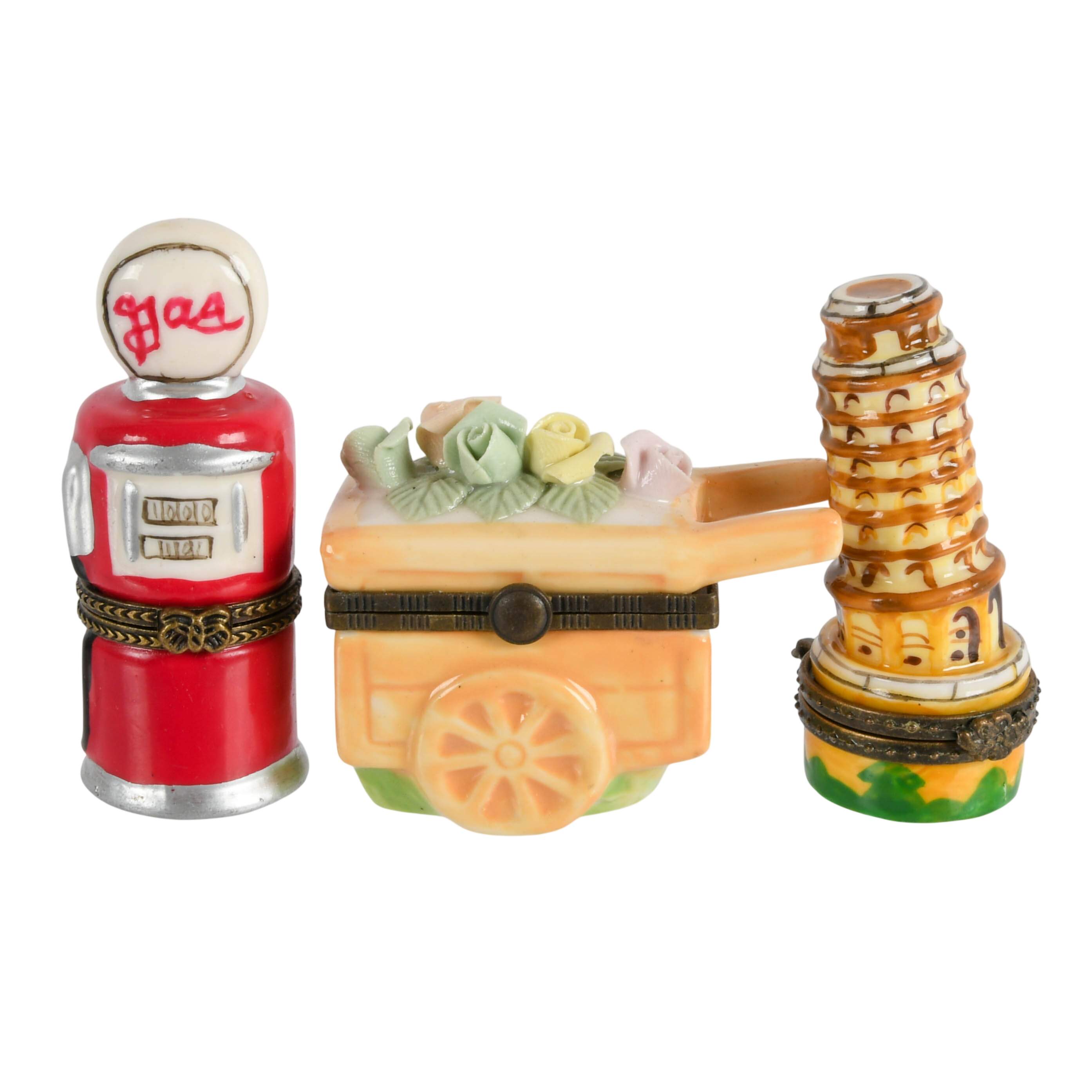 Five-Piece Porcelain Figural Trinket Boxes-5