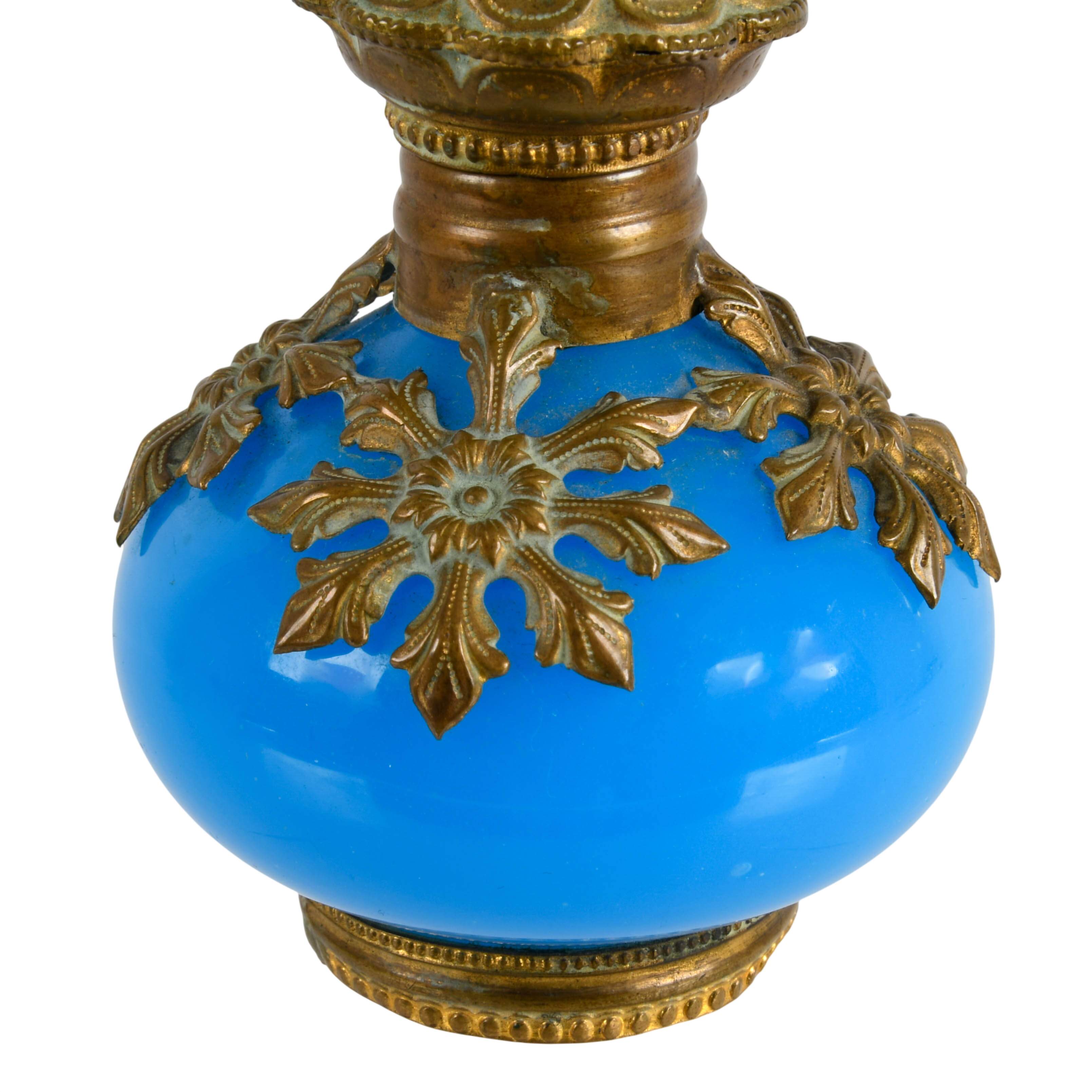 Antique French Grand Tour Opaline Scent Bottle-3