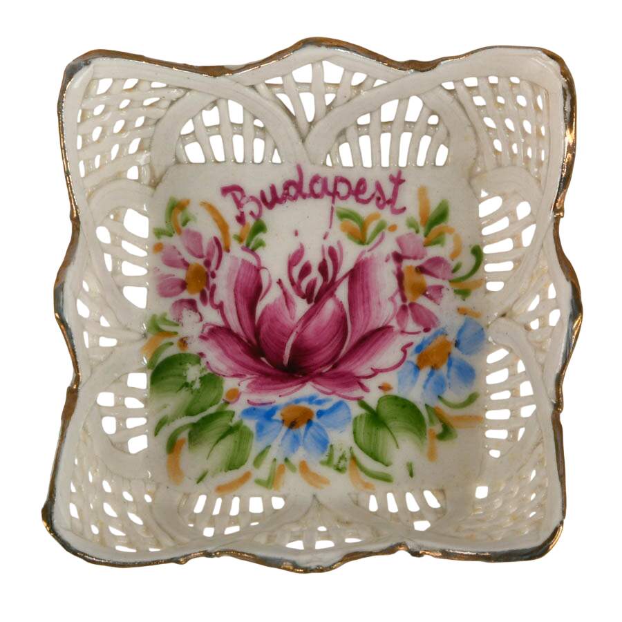 4-Piece Ladies Vanity Items: Neiman Marcus Frame and Ivorine Hand Mirror-4