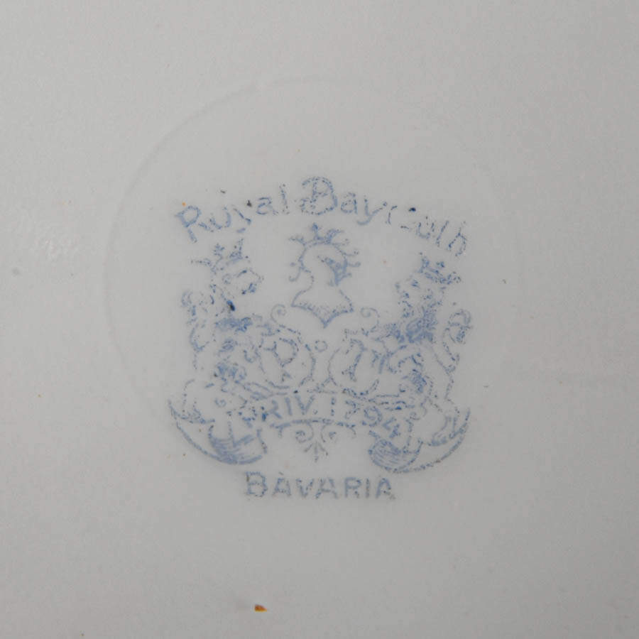 Vintage Royal Bayreuth Jack and Jill Porcelain Clam Shell Box-7