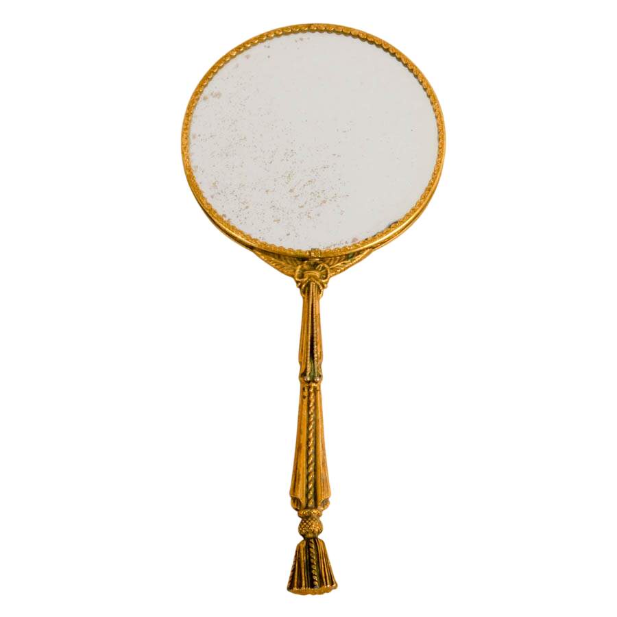 Early 20th Century Double-Sided Ornate Hand Mirror-1