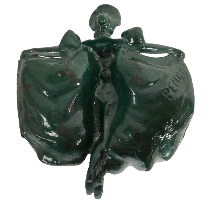 Art Nouveau Loie Fuller-Inspired Figural Cast Iron Trinket Dish-6