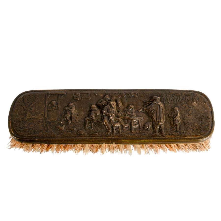 Vintage Three-Piece Danish Bronze Repoussé Vanity Set-5